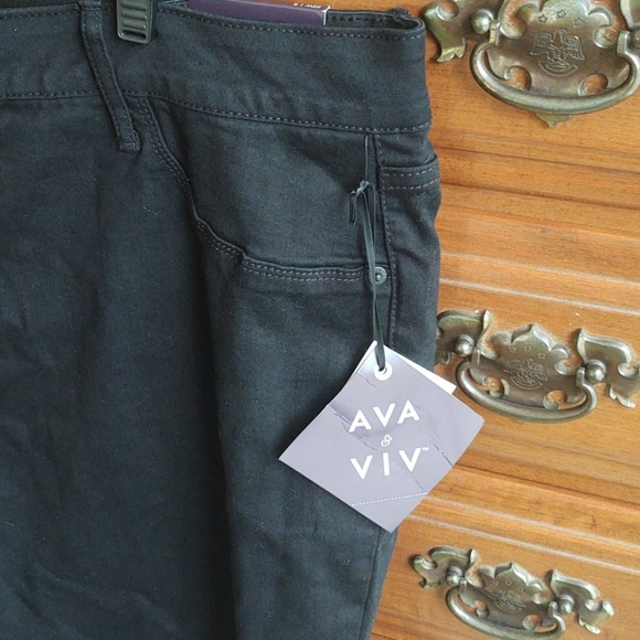 BNWT Ava&Viv Black Jeggings - Picture 4 of 6